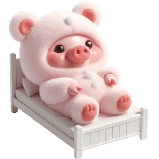 🥱 emoji Свинюшки-медведи @Nyasticks Telegram sticker 15 of 35