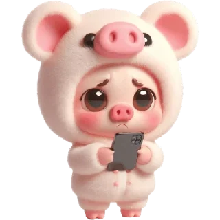 📲 emoji Свинюшки-медведи @Nyasticks Telegram sticker 5 of 35