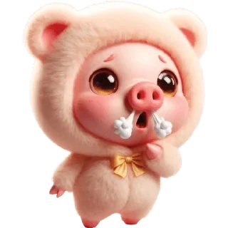 😤 emoji Свинюшки-медведи @Nyasticks Telegram sticker 4 of 35