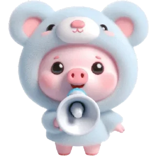 📢 emoji Свинюшки-медведи @Nyasticks Telegram sticker 21 of 35