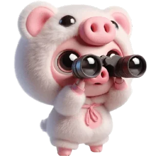 👀 emoji Свинюшки-медведи @Nyasticks Telegram sticker 24 of 35
