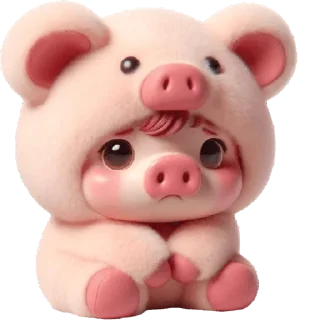 🥺 emoji Свинюшки-медведи @Nyasticks Telegram sticker 3 of 35