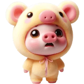 😦 emoji Свинюшки-медведи @Nyasticks Telegram sticker 12 of 35