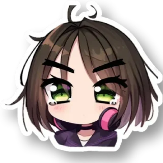 😿 emoji Julenciia twitch ^^, кьют оняме Юля Никольская пак Telegram sticker 13 of 42