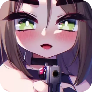 🔫 emoji Julenciia twitch ^^, кьют оняме Юля Никольская пак Telegram sticker 17 of 42