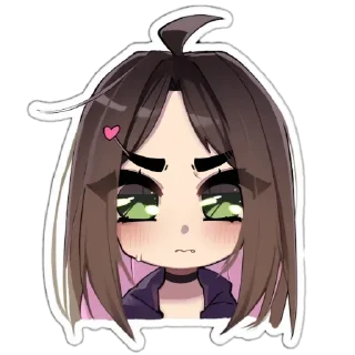 😓 emoji Julenciia twitch ^^, кьют оняме Юля Никольская пак Telegram sticker 15 of 42