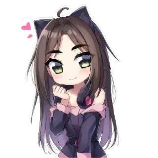 🥰 emoji Julenciia twitch ^^, кьют оняме Юля Никольская пак Telegram sticker 5 of 42