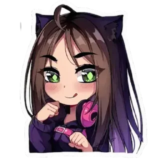 🥵 emoji Julenciia twitch ^^, кьют оняме Юля Никольская пак Telegram sticker 10 of 42