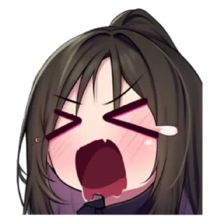 😫 emoji Julenciia twitch ^^, кьют оняме Юля Никольская пак Telegram sticker 20 of 42