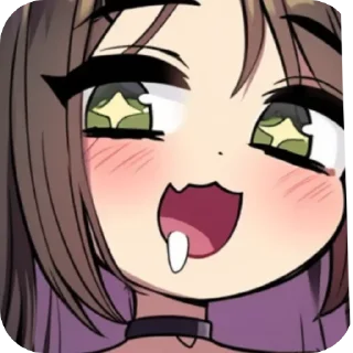 🤤 emoji Julenciia twitch ^^, кьют оняме Юля Никольская пак Telegram sticker 24 of 42