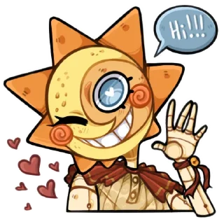 👋 emoji Sundrop and Moondrop by roritozokaru Telegram sticker 1 of 12