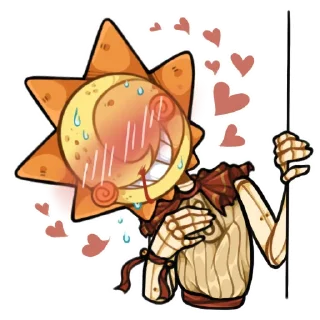 🥵 emoji Sundrop and Moondrop by roritozokaru Telegram sticker 4 of 12