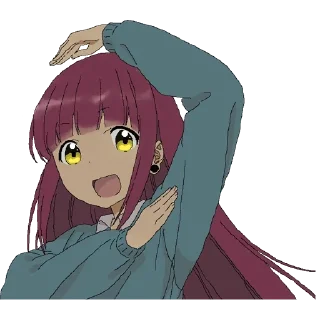 ❤️ emoji @anime_stiks Оняме 2.0 Telegram sticker 12 of 20
