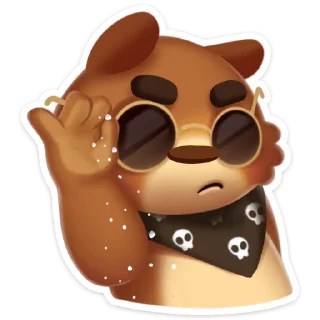 😎 emoji Мишка Мотя :: @stickroom Telegram sticker 17 of 56
