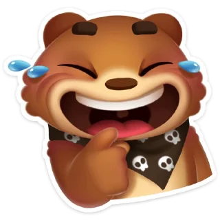 😂 emoji Мишка Мотя :: @stickroom Telegram sticker 11 of 56