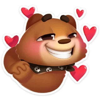 💕 emoji Мишка Мотя :: @stickroom Telegram sticker 8 of 56