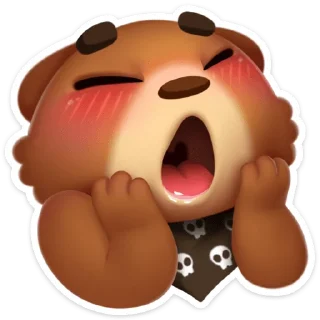 😱 emoji Мишка Мотя :: @stickroom Telegram sticker 13 of 56
