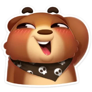 😊 emoji Мишка Мотя :: @stickroom Telegram sticker 16 of 56