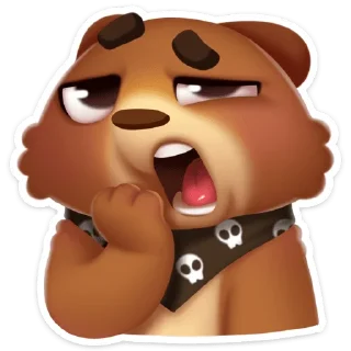 😴 emoji Мишка Мотя :: @stickroom Telegram sticker 24 of 56