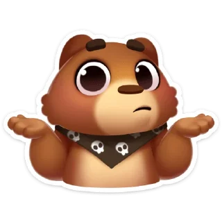 🤷‍♂️ emoji Мишка Мотя :: @stickroom Telegram sticker 23 of 56
