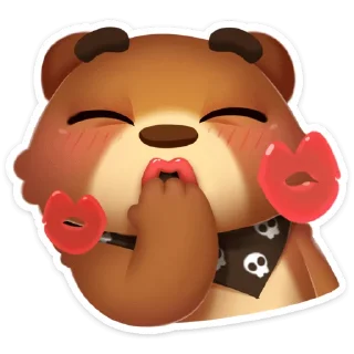 💋 emoji Мишка Мотя :: @stickroom Telegram sticker 9 of 56