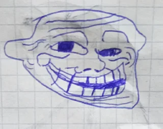 Sticker from Trollface