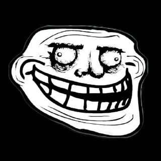 Sticker from trollface
