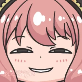 🙂 emoji :     ° @bezdomnyefei °     : [ Anya ] Telegram sticker 11 of 28