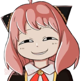 🙂 emoji :     ° @bezdomnyefei °     : [ Anya ] Telegram sticker 22 of 28