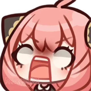 😳 emoji :     ° @bezdomnyefei °     : [ Anya ] Telegram sticker 7 of 28