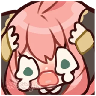 😨 emoji :     ° @bezdomnyefei °     : [ Anya ] Telegram sticker 8 of 28
