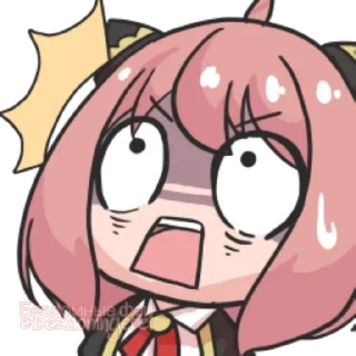 😳 emoji :     ° @bezdomnyefei °     : [ Anya ] Telegram sticker 10 of 28