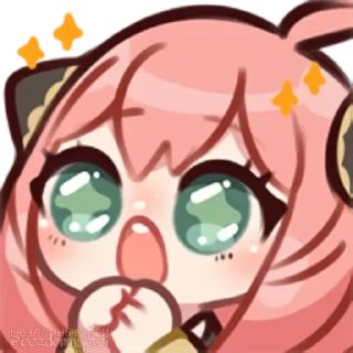 🥹 emoji :     ° @bezdomnyefei °     : [ Anya ] Telegram sticker 5 of 28