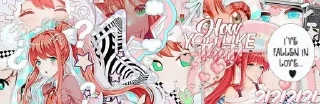 💝 emoji Just Monika t.me/dokidoki1ovee Telegram sticker 8 of 38