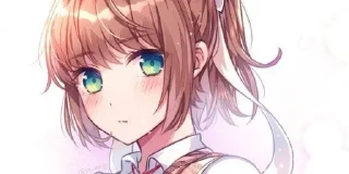 👾 emoji Just Monika t.me/dokidoki1ovee Telegram sticker 15 of 38