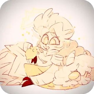 Sticker from Abel Hazbin hotel @Q;qwq
