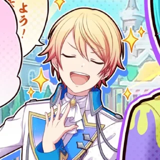 😁 emoji *ﾟ⁠+⚝ Tsukasa Tenma ✧*⁠.⁠✧ Telegram sticker 5 of 111