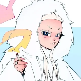 🤭 emoji 🐁 Yo-Landi (Die Antwoord) Telegram sticker 14 of 14