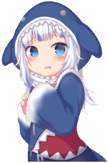 😬 emoji Gawr gura Telegram sticker 7 of 35