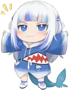 😎 emoji Gawr gura Telegram sticker 13 of 35
