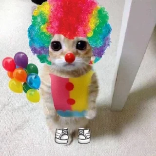 🤡 emoji i'm a clown Telegram sticker 3 of 50
