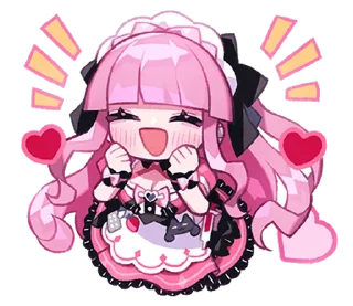 Sticker from Menhera Moeru Mimin ♡ @ririmoji
 by Moeru Mimin (line)