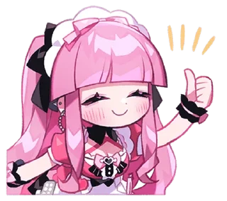 Sticker from Menhera Moeru Mimin ♡ @ririmoji
 by Moeru Mimin (line)