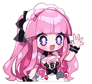Sticker from Menhera Moeru Mimin ♡ @ririmoji
 by Moeru Mimin (line)