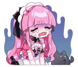 😔 emoji ミ Moeru Mimin 2.0 :: @lilxowiie ˙ִֶ  ༢ Telegram sticker 12 of 32
