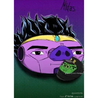 🐷 emoji БОЛЬШЕ ⇨ @CLOOBHUB МЕМНЫЕ СТИКЕРЫ БОЕЦ БАКИ BAKI Telegram sticker 15 of 39