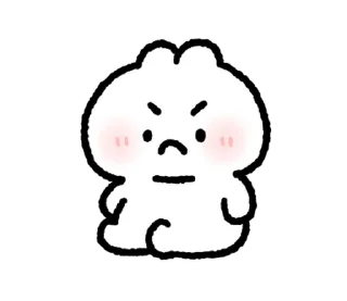 🐰 emoji ૮꒰ྀི  ៸៸  ꒱ кроля ᰔ @softsticks Telegram sticker 14 of 32