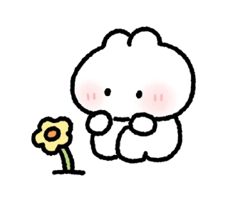 🐰 emoji ૮꒰ྀི  ៸៸  ꒱ кроля ᰔ @softsticks Telegram sticker 6 of 32