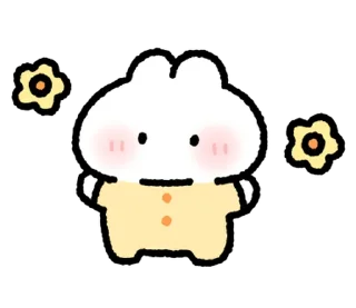 🐰 emoji ૮꒰ྀི  ៸៸  ꒱ кроля ᰔ @softsticks Telegram sticker 1 of 32