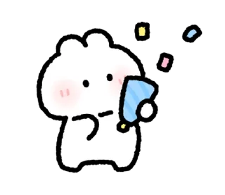 🐰 emoji ૮꒰ྀི  ៸៸  ꒱ кроля ᰔ @softsticks Telegram sticker 20 of 32